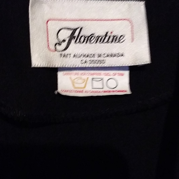 12 Florentine elastic waist black/gray Skirt Set - Picture 2 of 2